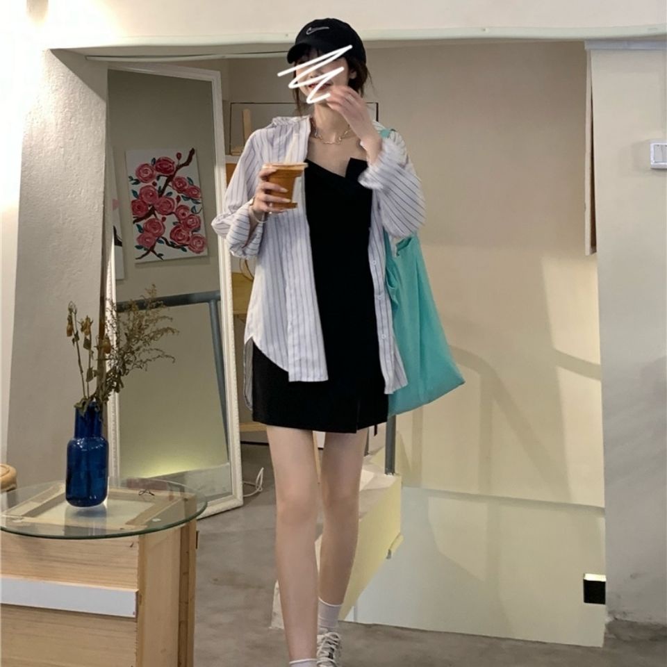 COZOK Đầm Không Tay Thiết Kế Độc Đáo Phong Cách Hàn Quốc