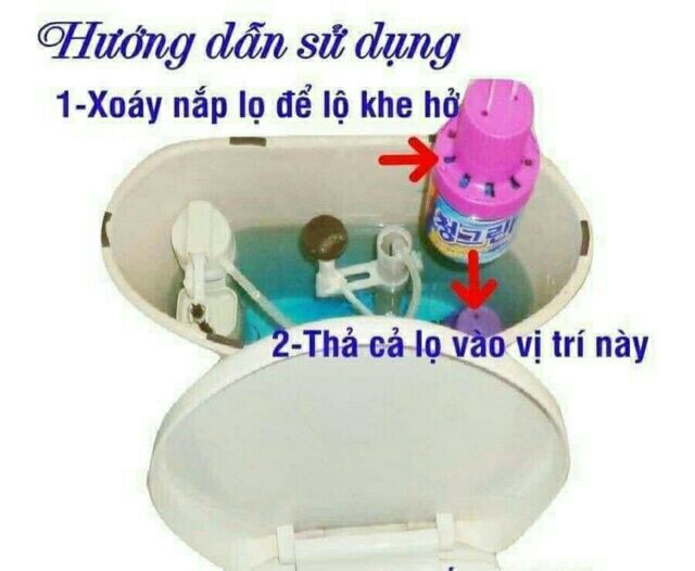 Chai thả bồn cầu siêu thơm Hàn Quốc