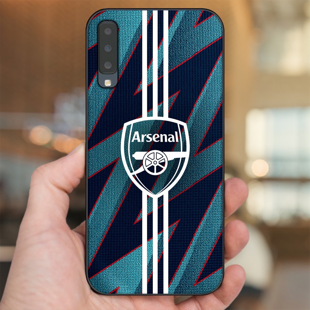 Ốp lưng Samsung A7 2018 viền đen in hình Arsenal FC
