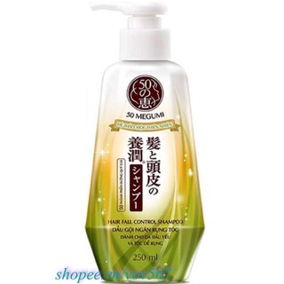 Dầu Gội Đầu 250Ml Megumi Ngăn Rụng Tóc Cho Da Đầu Yếu Và Tóc Dễ Rụng Megumi Hair Fall Control Shampoo, vov567 100% Là Hà