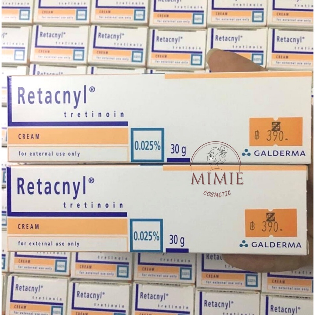 Retacnyl Tretinoin Cream Kem Hỗ Trợ Giảm Mụn, Chống Lão Hóa, Trẻ Hóa Da 0,025%, 0,05%