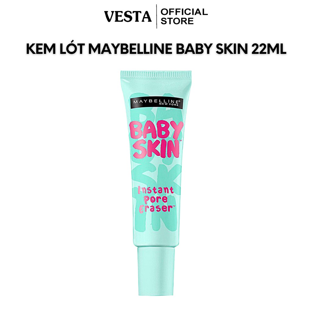 Kem Lót Trang Điểm Maybelline Mịn Da Che Khuyết Điểm Baby Skin 22ml Baby Skin Pore Eraser