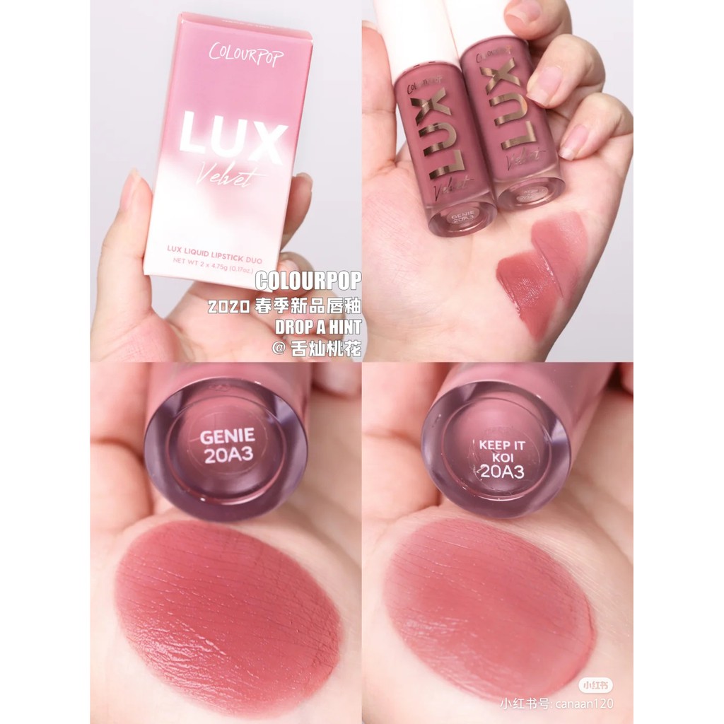 Set son kem lì Colourpop Lux Velvet