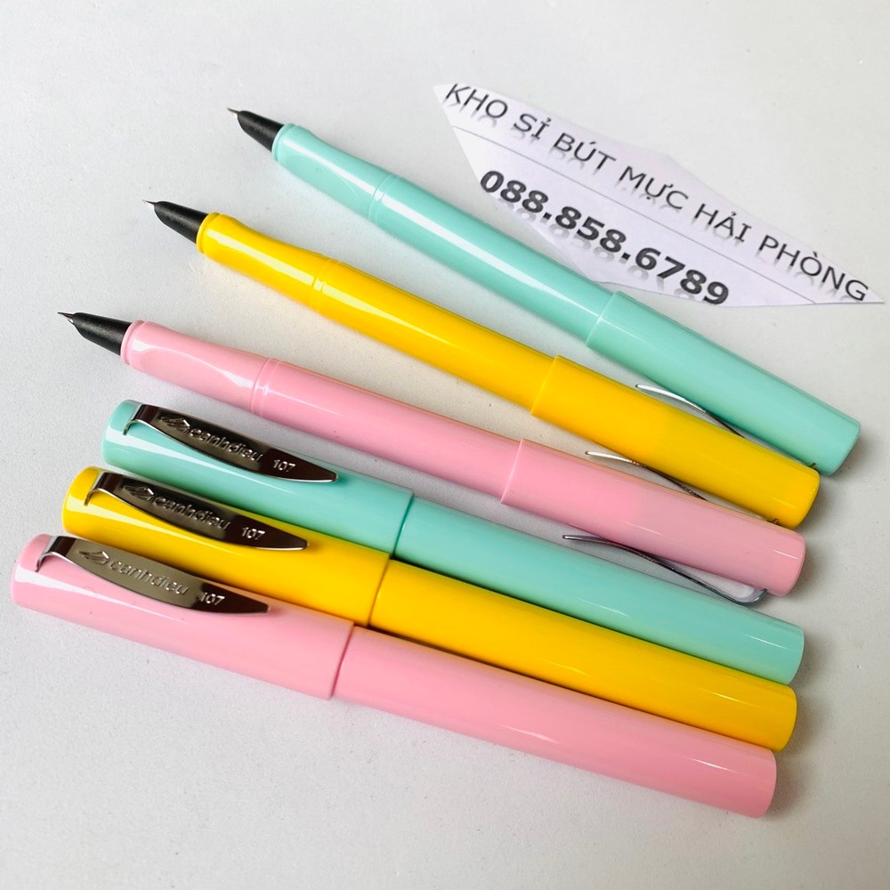 Bút Cánh diều 107 ngòi kim tinh nét nhỏ hoàn toàn mới ( sẵn ngòi nét tròn và ngòi mài thanh đậm )