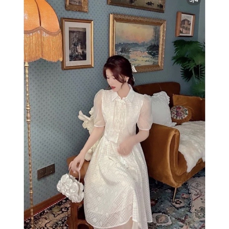 SET ÁO-ĐẦM CỔ TRANG