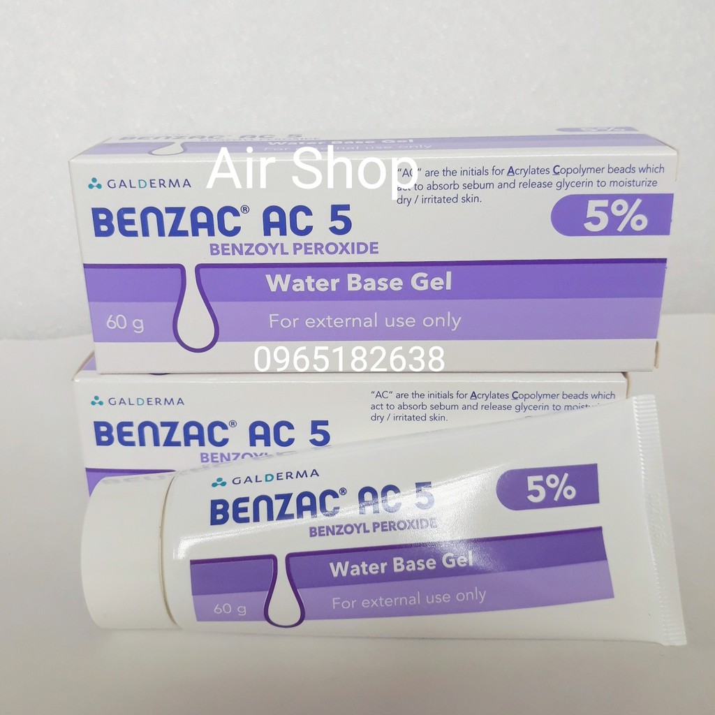 [Sẵn-15g/60g] Benzac AC 2.5% 5%🍃Date mới🍃 Gel hỗ trợ giảm mụn | BigBuy360 - bigbuy360.vn
