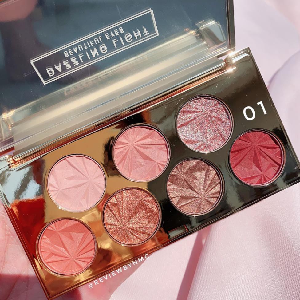 [Nhập NCAK7 Giảm 5%] Phấn mắt Hojo Pha Lê Dazzling Light 7 ô