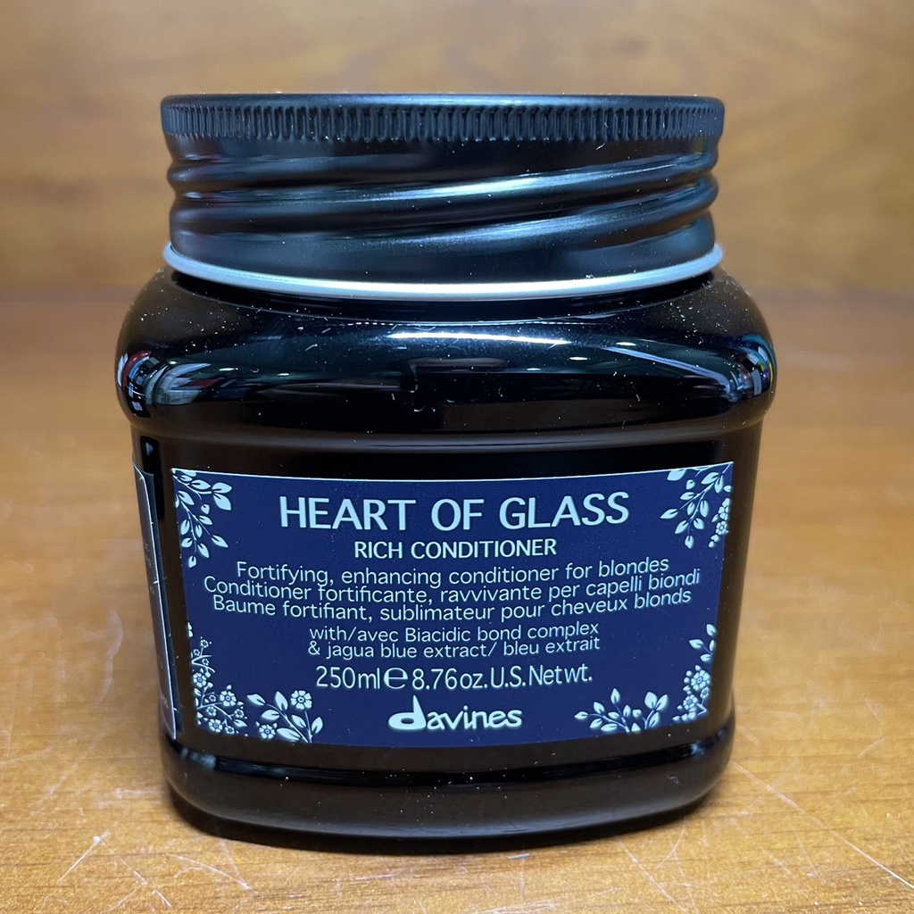 Dầu xả tăng cường dành cho tóc sáng màu Heart Of Glass Rich Conditioner Davines 250ml