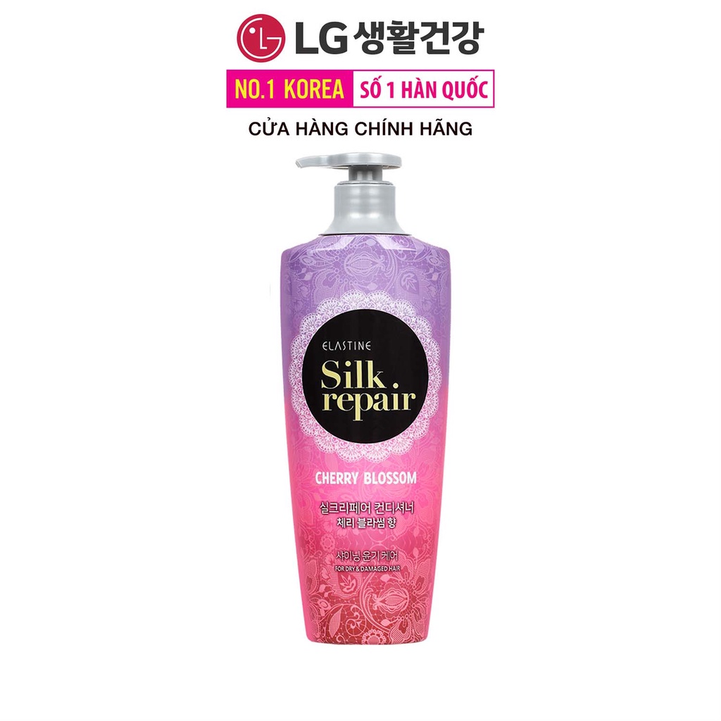 Combo Nước dưỡng tóc Double Rich và Bộ đôi gội xả chăm sóc và nuôi dưỡng tóc Elastine Silk Repair - Hương Hoa Anh Đào