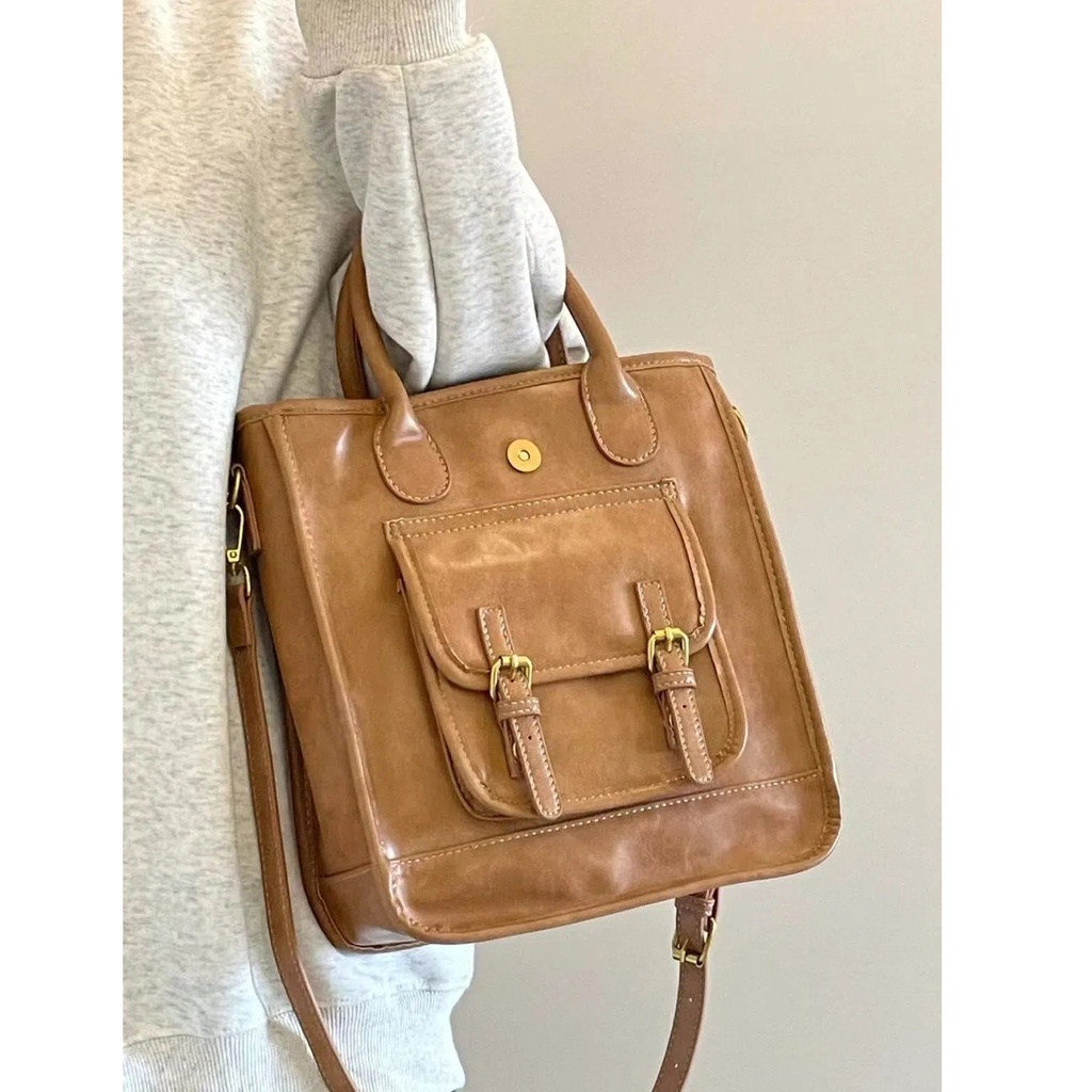 Túi Xách Da kf149 Phong Cách retro Thời Trang 2022 Cho Nữ