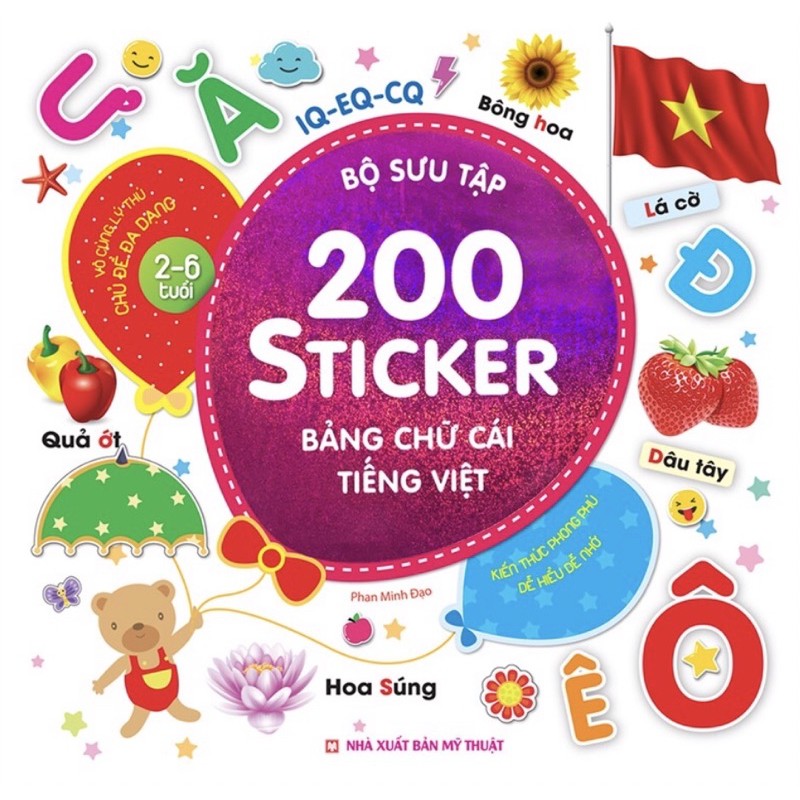 Sách - Bộ sưu tập 200 sticker – Bảng chữ cái tiếng Việt