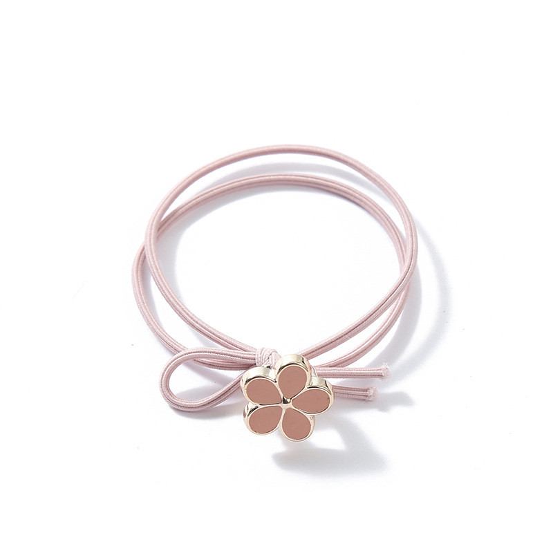 Dây Buộc Tóc Đính Hoa Nhiều Màu Thiết Kế Giản Đơn Đáng Yêu