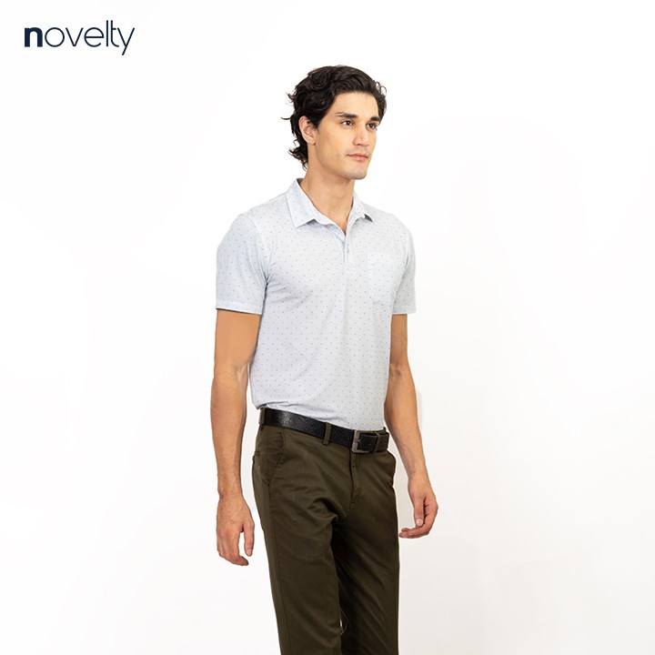 Áo Polo nam Novelty cổ sơ mi có túi NATMHTMCLR191112N