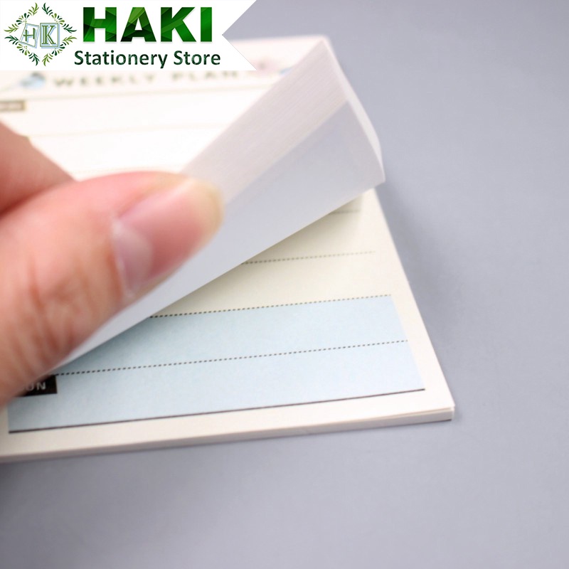 Giấy note HAKI, giấy ghi chú lên kế hoạch hàng tuần thông minh 60 trang No11