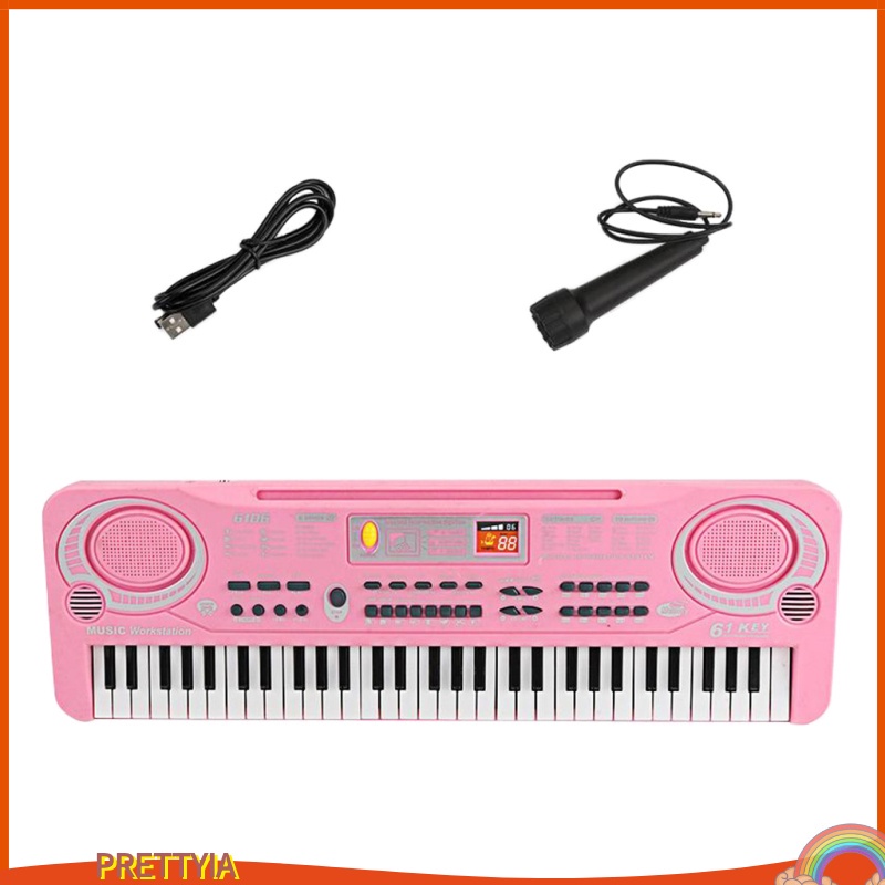 Đàn Organ Điện 61 Phím + Micro Đồ Chơi Âm Nhạc Cho Bé