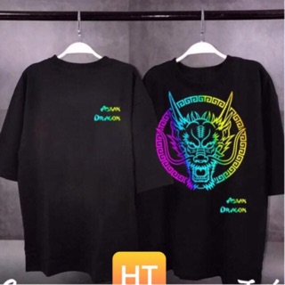 Áo thun phản quang 7 màu đầu rồng siêu đẹp