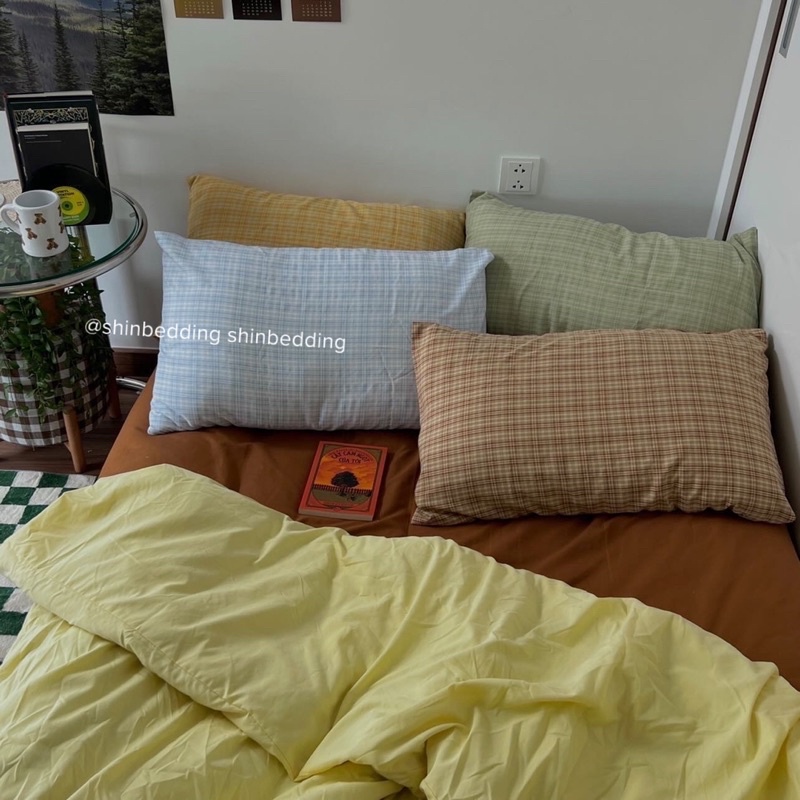 Vỏ Gối Decor Phong Cach Hàn Quốc, Chất Liệu Thoáng Mát - Nhiều Màu Sắc