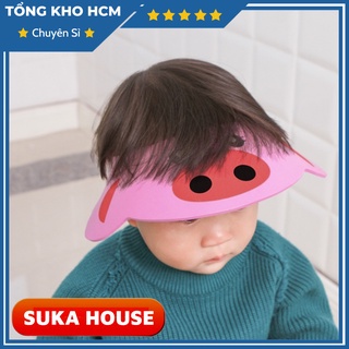 Nón chắn nước gội đầu hình thú cho bé yêu sukahouse