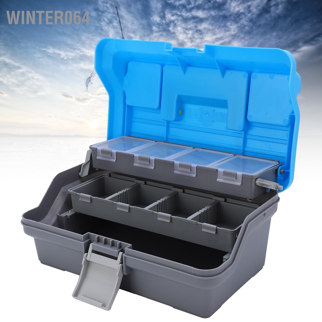 Hộp đựng đồ câu cá nghề ba lớp ABS di động với tay cầm tiện dụng Winter064