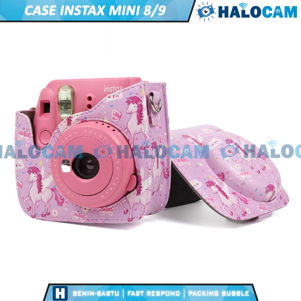 Túi Da Đựng Máy Ảnh Instax Mini 8 / 9 Polaroid