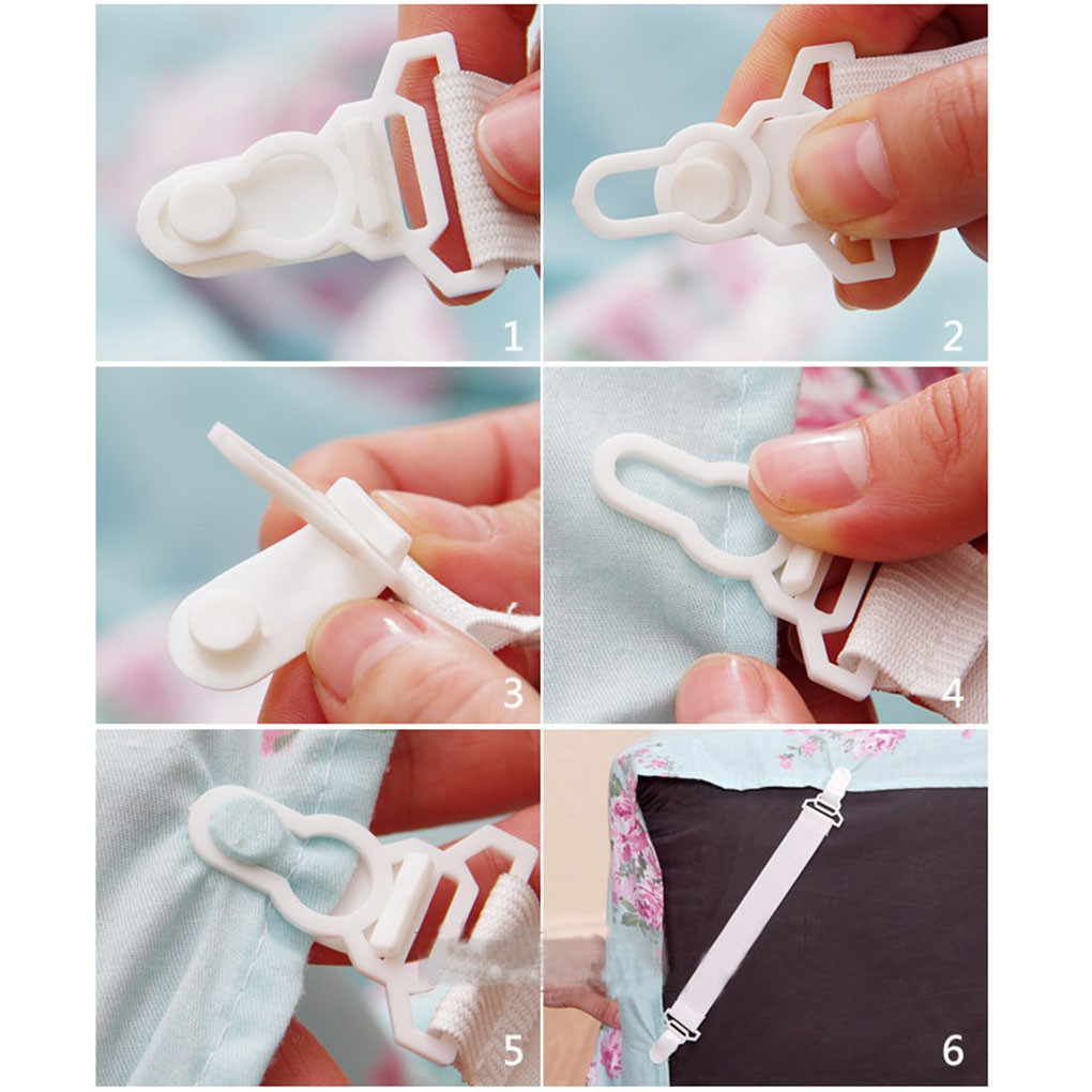 1pc Bed Sheet Fastener Elastic Sheet Strap Holder Blanket Pad Mattress Clip