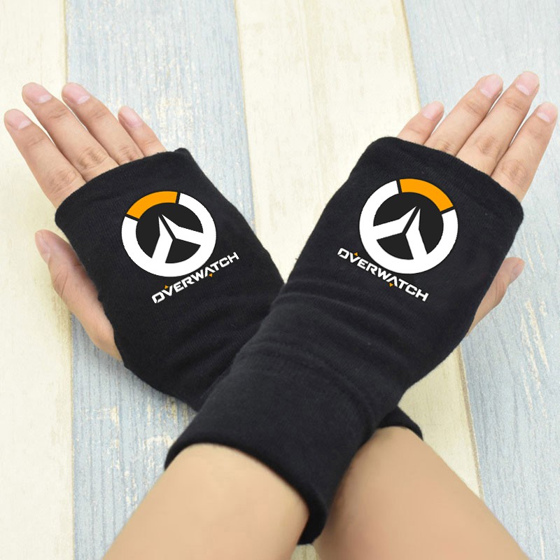 [Siêu Co Giãn] Găng Tay Thời Trang Xỏ Ngón Over watchh Chất Liệu Nỉ Mềm Mại, Freesize