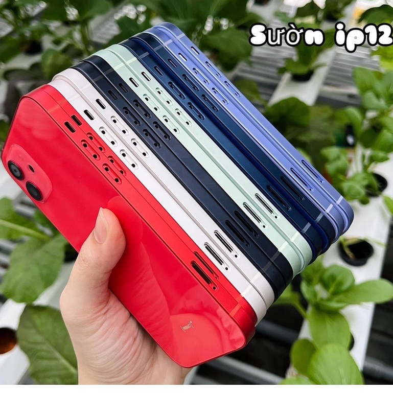 Vỏ new 100% thay thế dành cho IP12 ( đỏ, trắng, đen, xanh, tím )