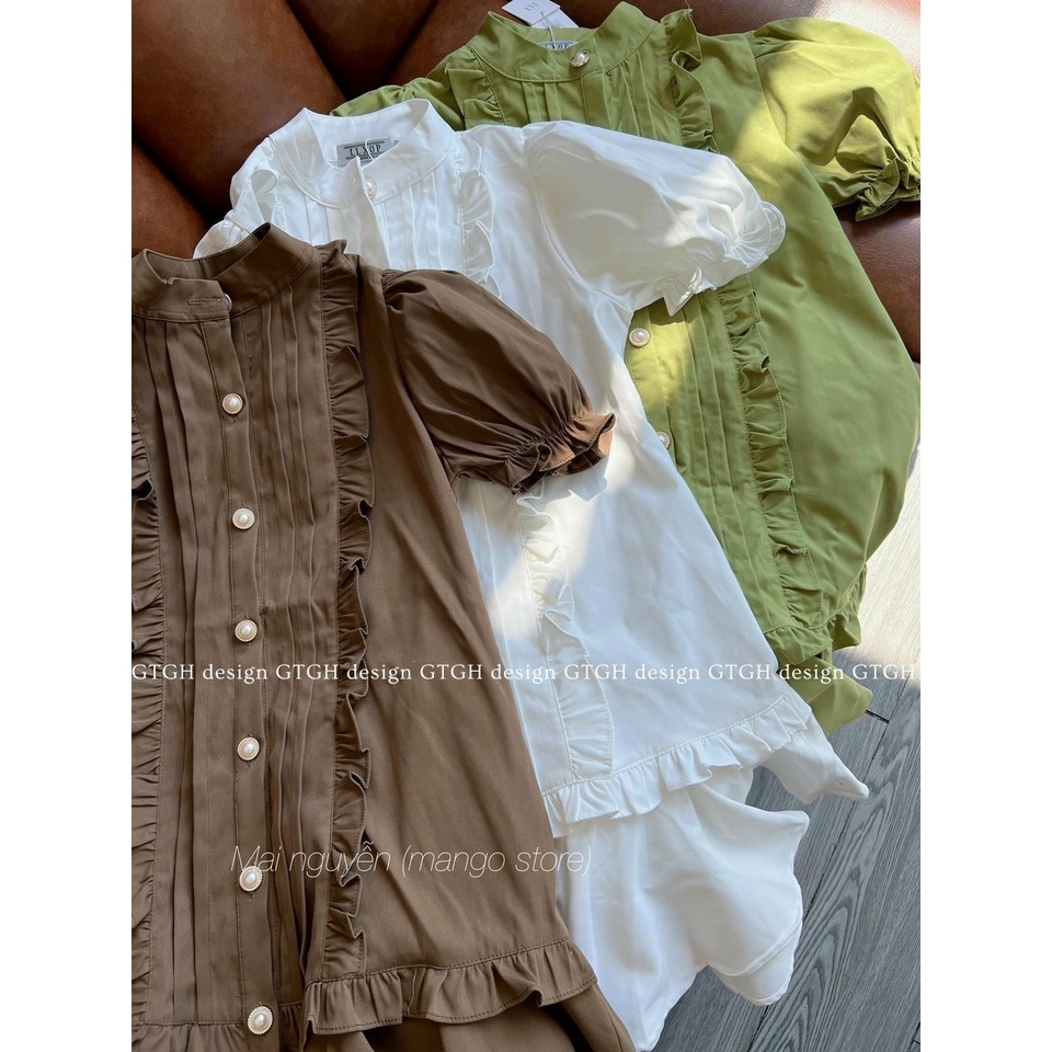 Váy thiết kế nữ, váy đi chơi, đi tiệc, đi học nữ tính, nhẹ nhàng mà sang trọng Minxu Shop mã VAY09