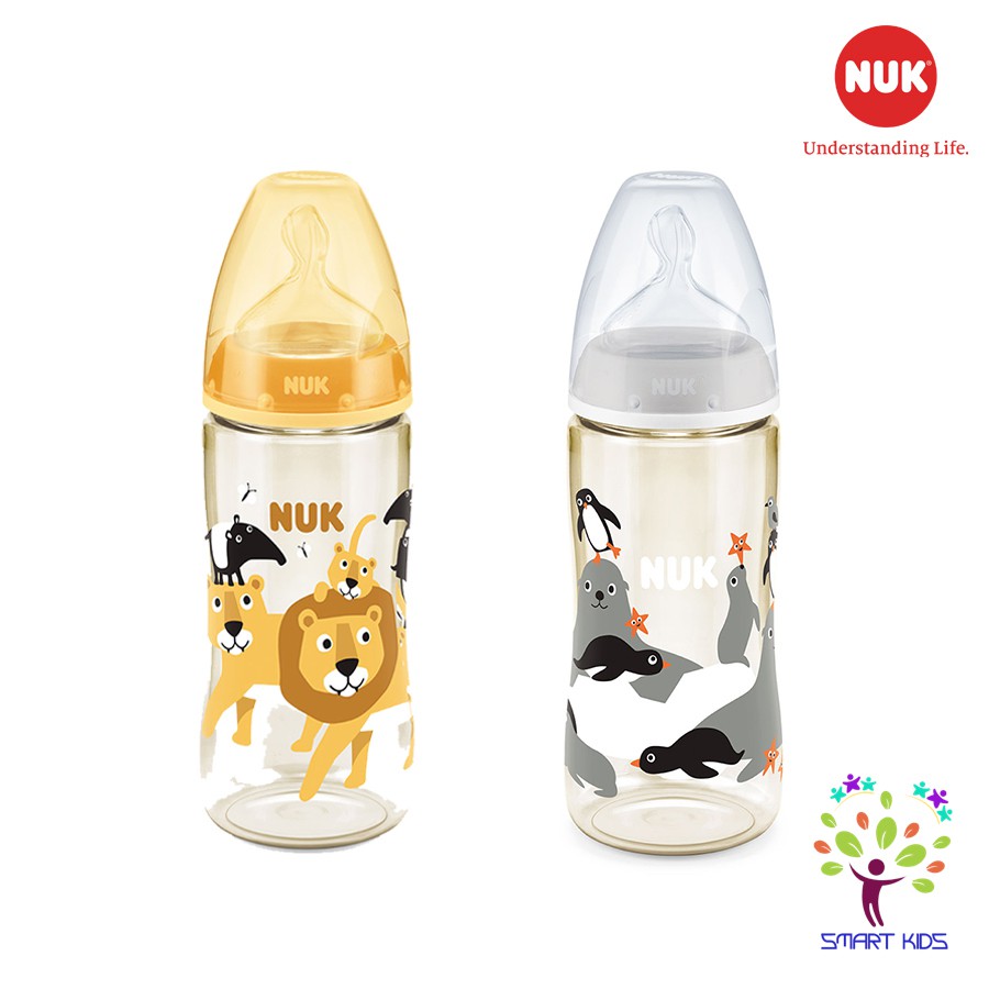 BÌNH SỮA NUK PREMIUM CHOICE+ NHỰA PPSU (ANIMALS) 150ml/300ml