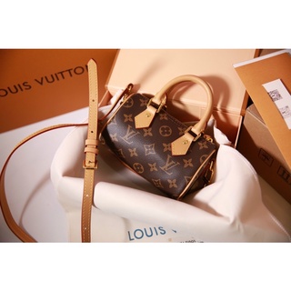 Túi lv speedy nano mini da thật sz16
