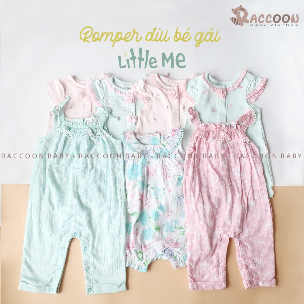 Bộ đồ liền thân đùi romper bé gái Little Me (3-24m)