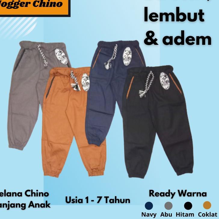 Quần Jogger Vải Cotton 2021 Cho Bé 1 2 3 4 5 6 7 Tuổi (S M L Xl Xxl) Terl4Ris