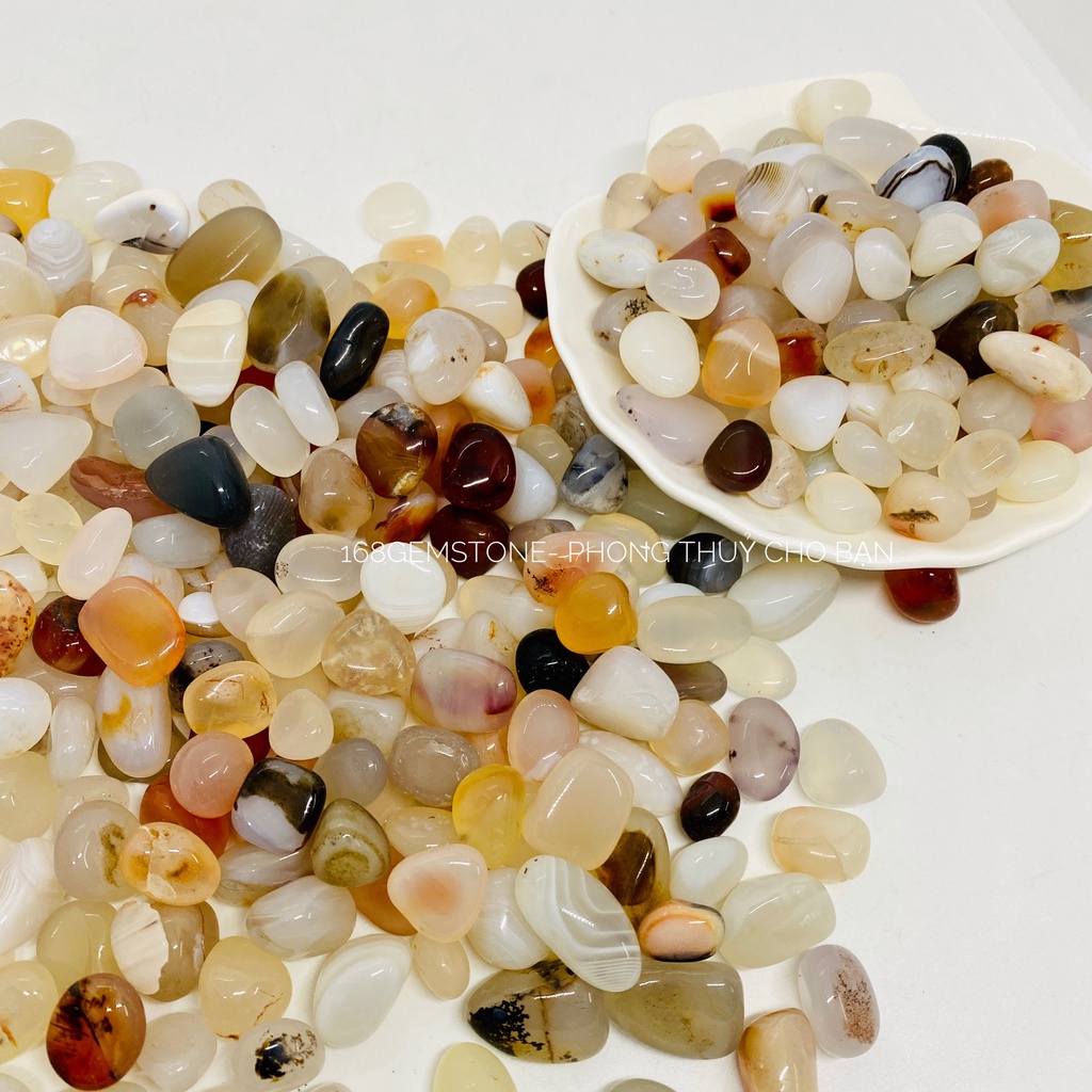 [ Nhiều Màu ] Sỏi Vụn Mã Não Trang Trí, Đá Vụn Mã Não Phong Thuỷ