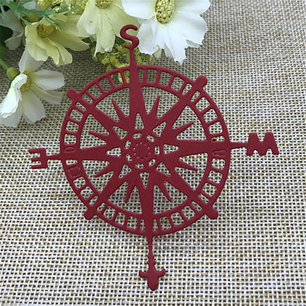 【Green】Compass Metal Cutting Dies DIY Scrapbook Emboss Paper Cards Decor Stencil Mold