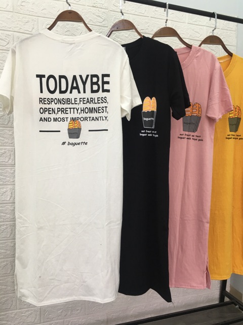 Váy suông cotton"TODAYBE”dáng dài fom thụng