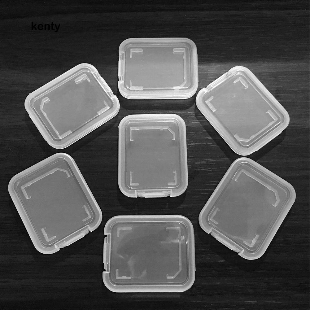 Kt★Set 10 Hộp Nhựa Đựng Thẻ Nhớ SD SDHC Siêu Nhẹ