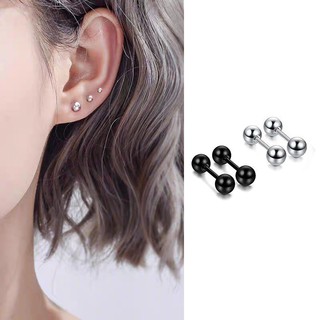 Khuyên tai xỏ sụn lỗ tai hình thanh tạ bằng thép không gỉ thời trang Hàn Quốc kiểu mới dành cho nam và nữ