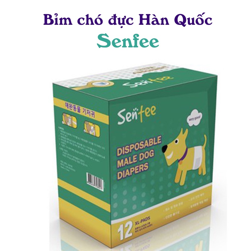 Bỉm Cho Chó Đực Hàn Quốc Sentee chống thấm cực tốt