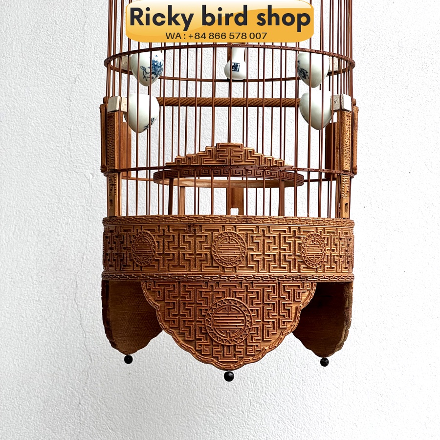 Lồng chim tre, Puteh bird cage -  Banzi 01 design