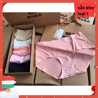 Quần lót nữ - set 5 quần chip muji đúc ko viền xuất nhật loại 1 _