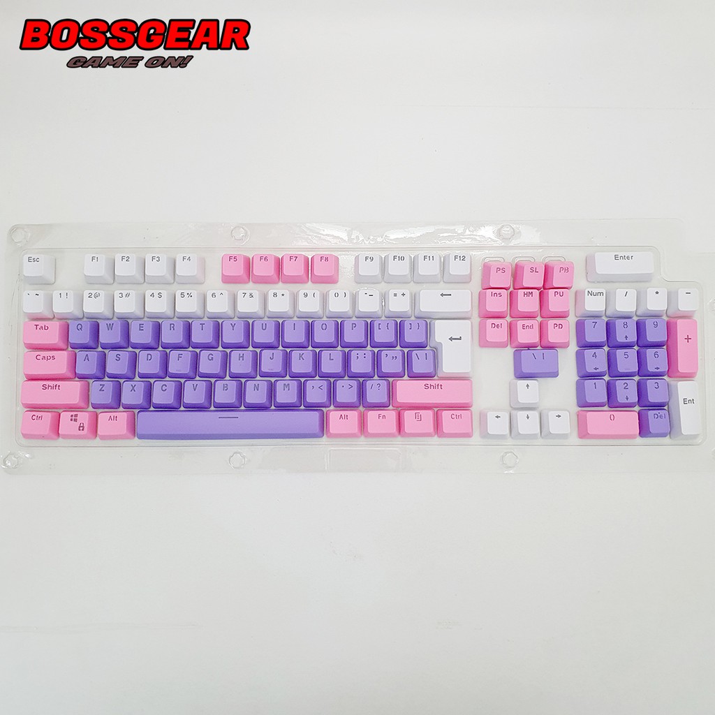 Bộ Keycap PBT 106 BG2-v2 Phím Double Shot Xuyên LED ( OEM Profile, Ansi layout )