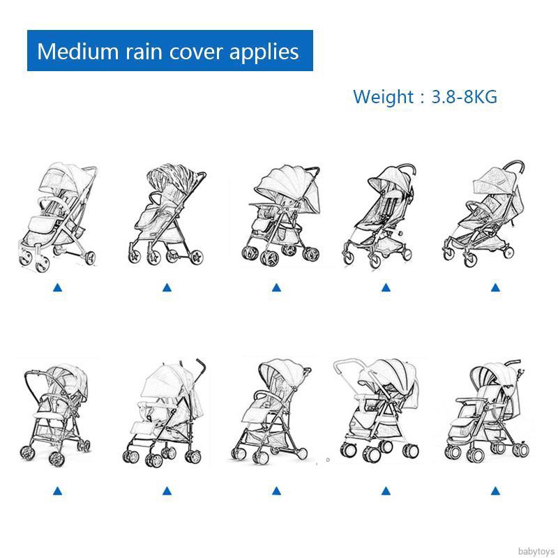 Tấm che mưa trong suốt chuyên dụng cho xe đẩy em bé