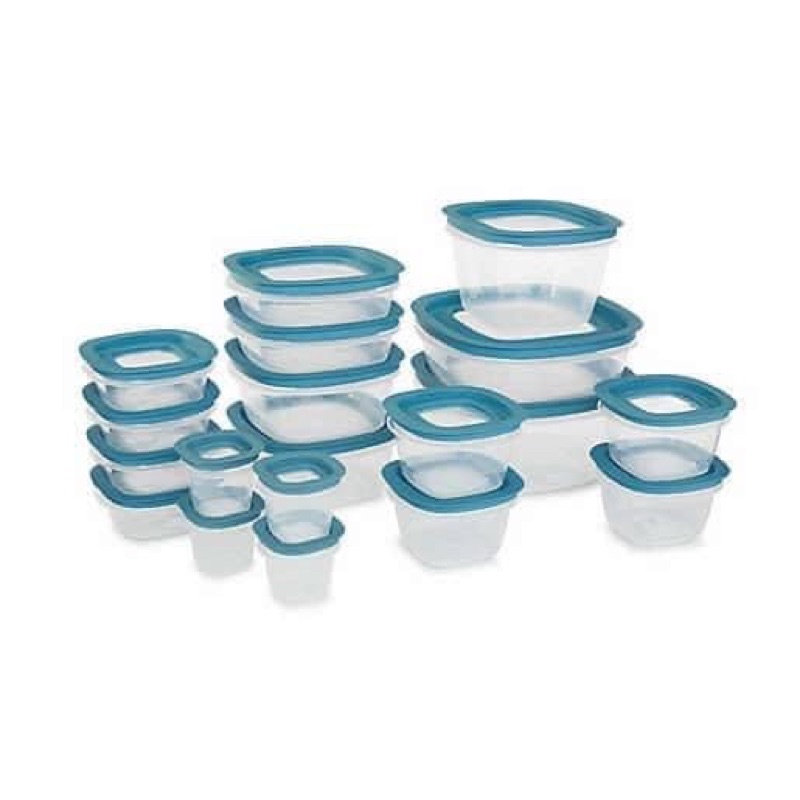 SET HỘP RUBBERMAID LOẠI NẮP XANH 38 MÓN