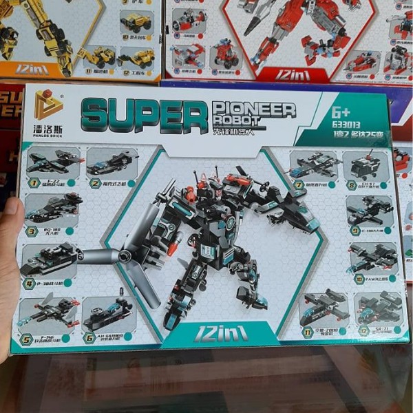 Bộ đồ chơi xếp hình LEGO robot  12 trong 1 có 570 mảnh ghép kích thích trí thông minh và sáng tạo của trẻ