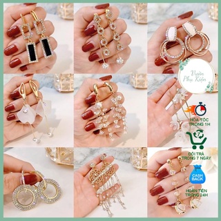 Bông tai nữ Thả Dài Cao Cấp phong cách Hàn Quốc