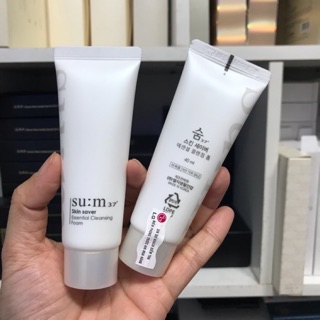 Sữa rửa mặt su:m37 trắng dạng gel phù hợp cho da nhạy cảm 40ml