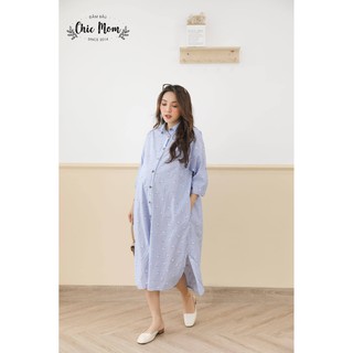 VÁY BẦU SOMI DÁNG DÀI, CỔ ĐỨC