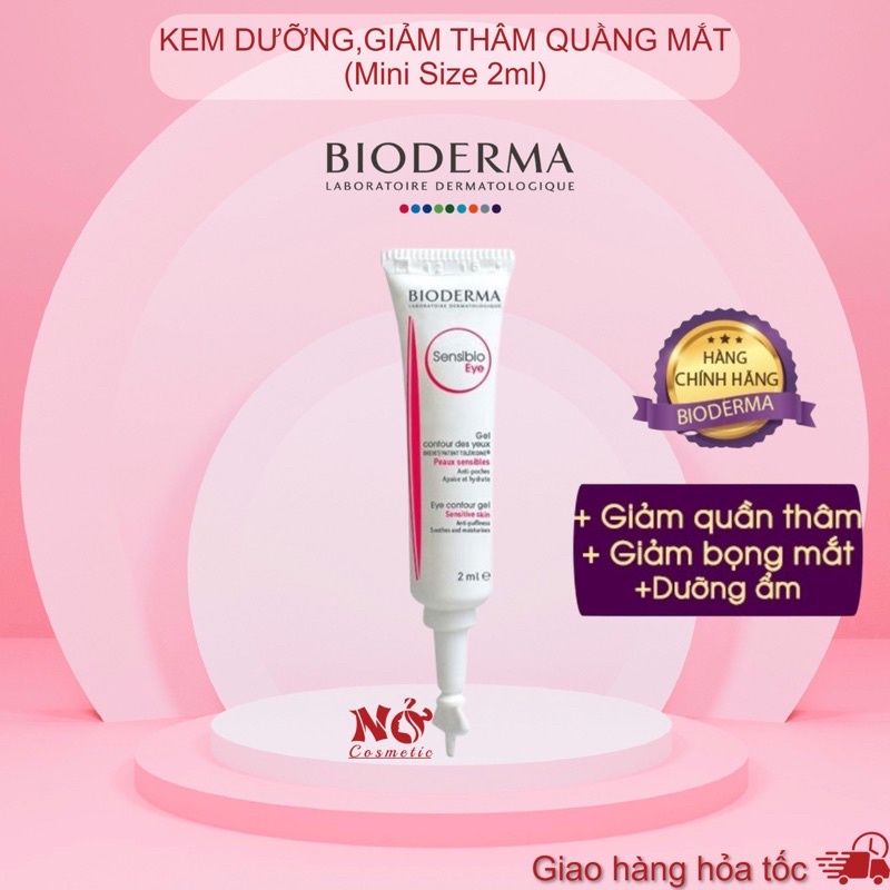 (7/2024)Gel Dưỡng Ẩm Và Ngăn Ngừa Quầng Thâm, Bọng Mắt Bioderma 2ml Sensibio Eye Kem mắt bioderma | BigBuy360 - bigbuy360.vn