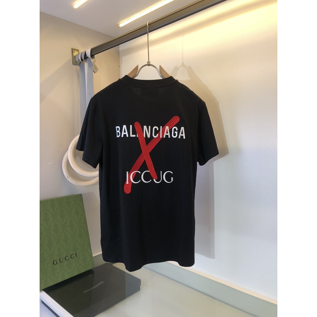 Áo Thun Tay Ngắn Chất Liệu Cotton Họa Tiết Chữ Gucci Cao Cấp Thời Trang Cho Cả Nam Và Nữ