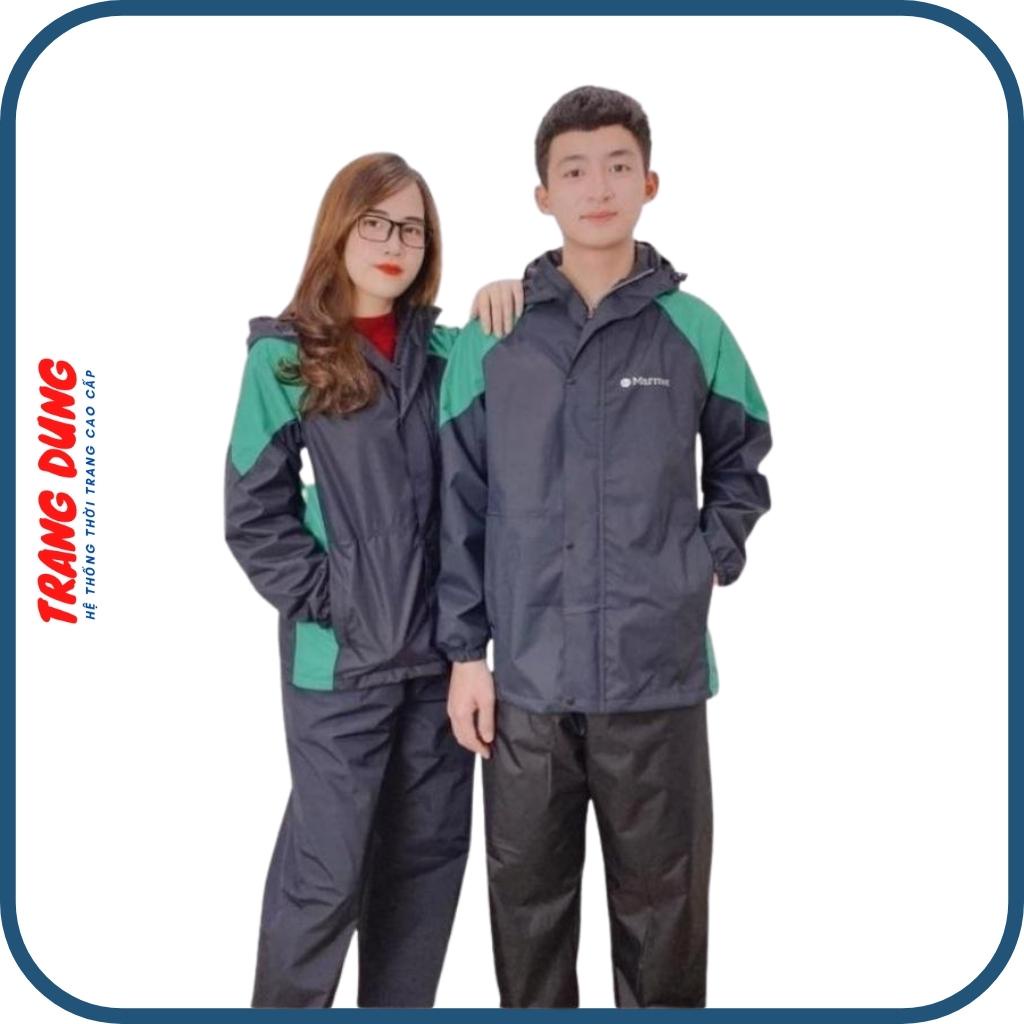 Áo mưa thời trang Nam Nữ chất vải PU cao cấp chống thấm, chống gió - Áo mưa bộ Hàn Quốc Xịn